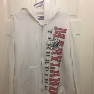 Maryland Terrapins Heavy Full Zip-Up Hoodie